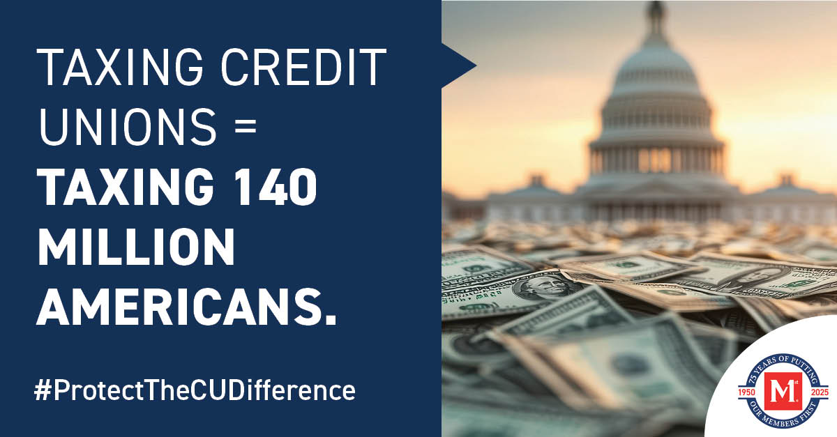 Taxing Credit Unions = Taxing 140 Million Americans