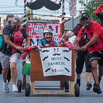 A group of people participating in a physical activity charity event