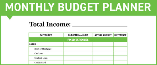 Monthly Budget Planner