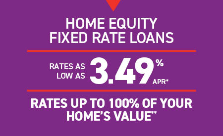 Home Equity Fixed Rate Loans - Rates as Low as 3.49%